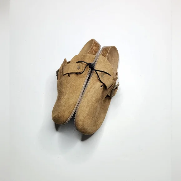 [SOLD]NWT Zara Size Women US 8 / EU 39 / Men 6 Suede Clogs 2110/100 - Picture 4 of 7
